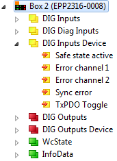 Status bits 1: