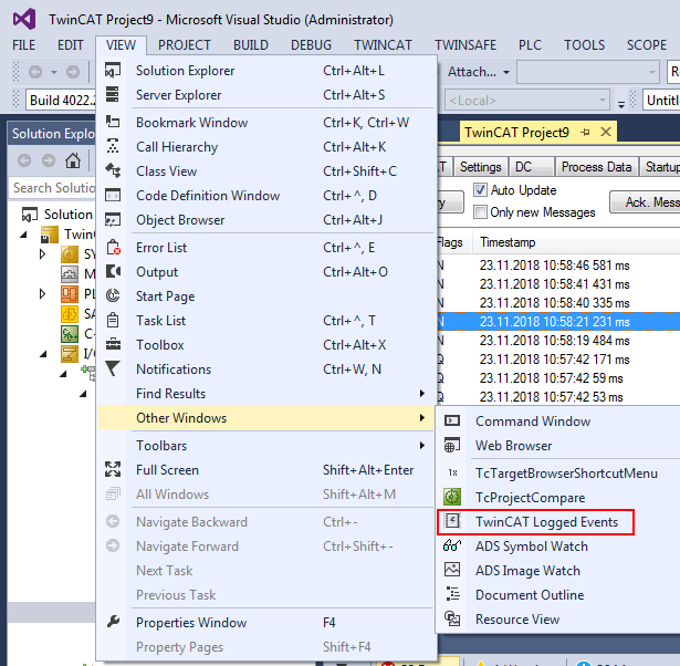 TcEventLogger and IO 2: