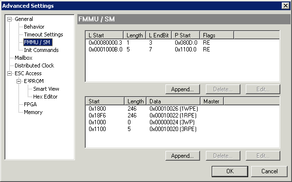 FMMU / SM 1:
