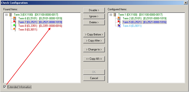 Configuration comparison 2: