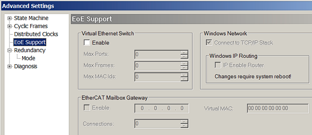 Default settings and information 11: