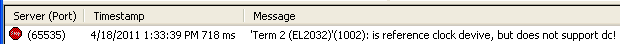EtherCAT Distributed Clocks - default settings 11: