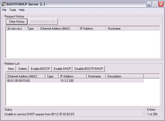Rockwell Bootp-Server 1: