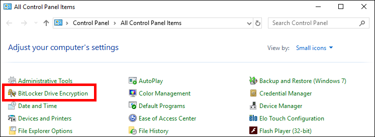 Disabling BitLocker 1: