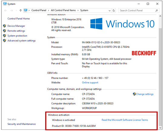 Windows activation 1: