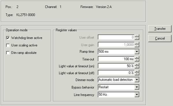 Settings 1: