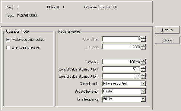 Settings 1: