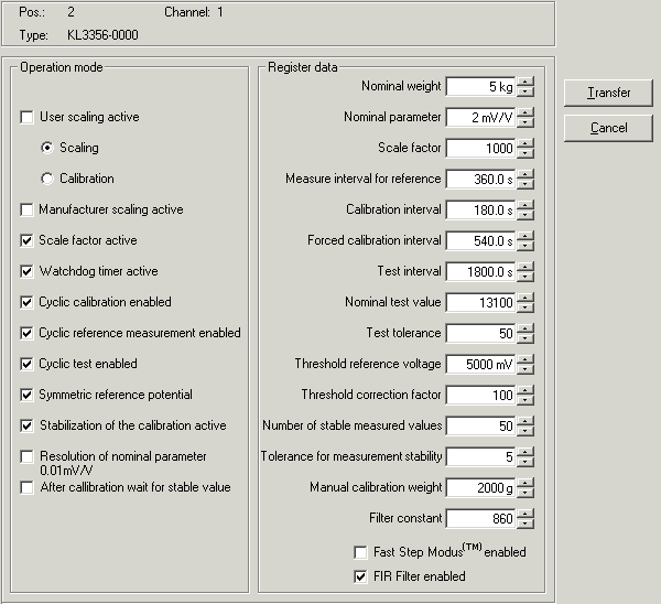 Settings 1: