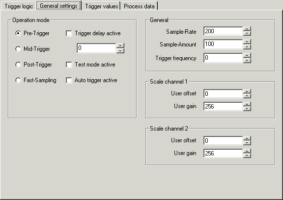 General settings for KL3362 1: