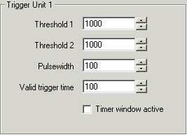 Trigger values 1: