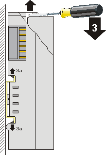 Mounting and demounting - terminals with traction lever unlocking 3: