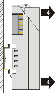 Mounting and demounting - terminals with traction lever unlocking 5: