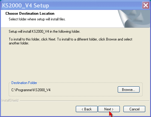 How to install the KS2000 software? 9: