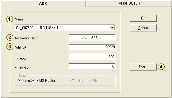 Communication via ADS 3: