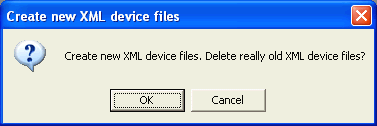 How to make and delete XML device files 2:
