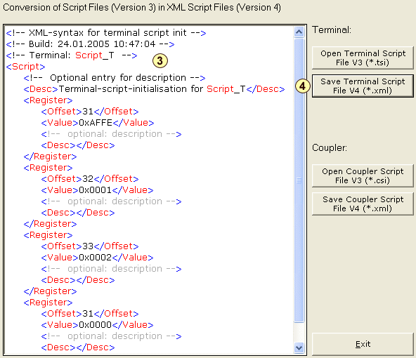 How to convert script files? 4: