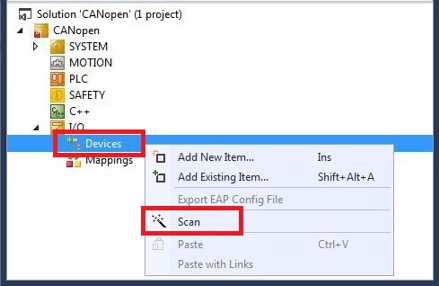 Add CANopen slave 1: