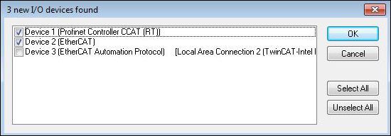 Adding the PROFINET master 2: