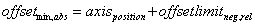 Axis parameters 1: