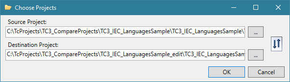 Use of the TcProjectCompare 2: