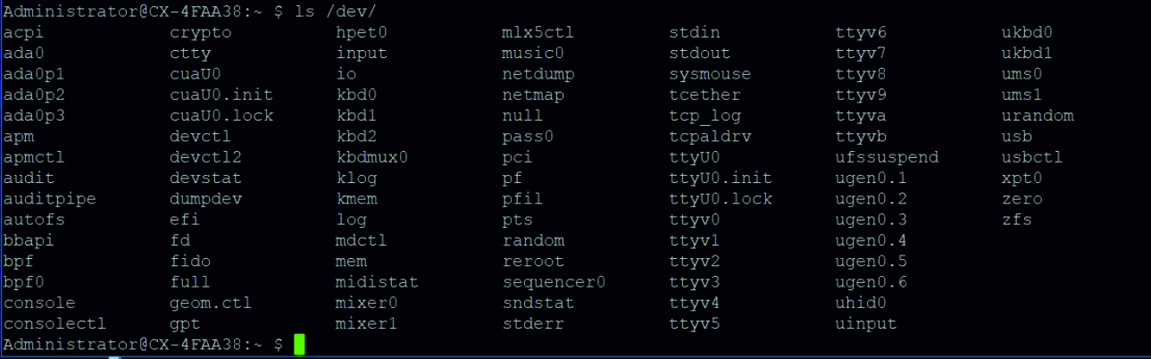 Test and operation in TC/BSD 1: