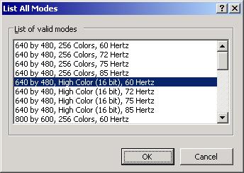 Adjust the screen resolution 3: