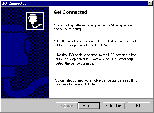 Setting up an ActiveSync connection 1: