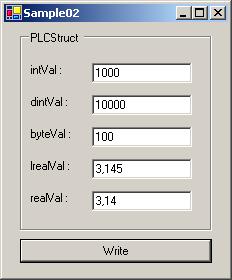 Transmitting structures to the PLC 1: