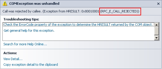 Implementing a COM Message Filter 1: