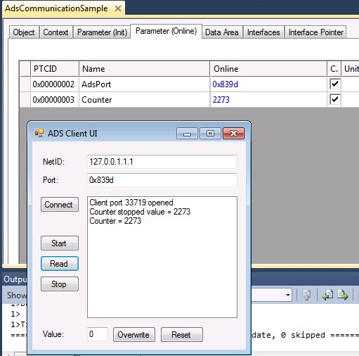 Sample03: ADS client UI in C# 2: