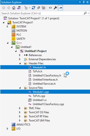 Create TwinCAT 3 C++ project 5: