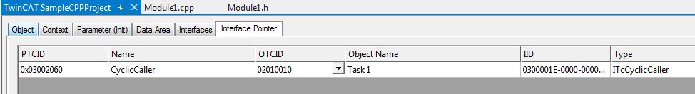 Interface Pointer 1: