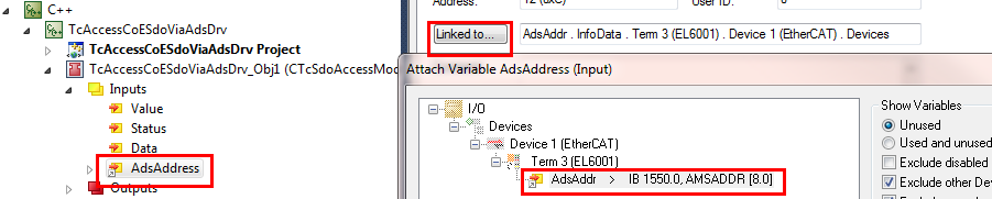 Sample05: C++ CoE access via ADS 4: