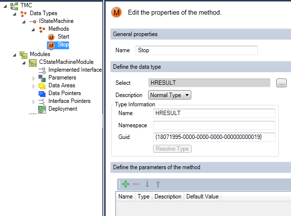 TwinCAT 3 C++ module providing methods 10: