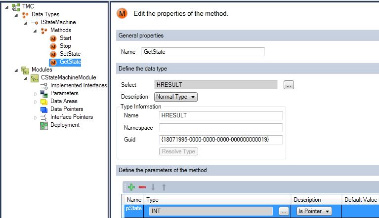 TwinCAT 3 C++ module providing methods 12: