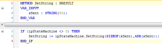 Using PLC strings as method parameters 2:
