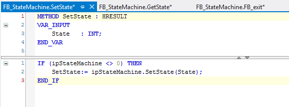 Calling methods offered by another module via PLC 16: