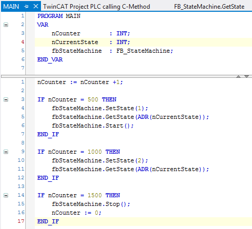 Calling methods offered by another module via PLC 19: