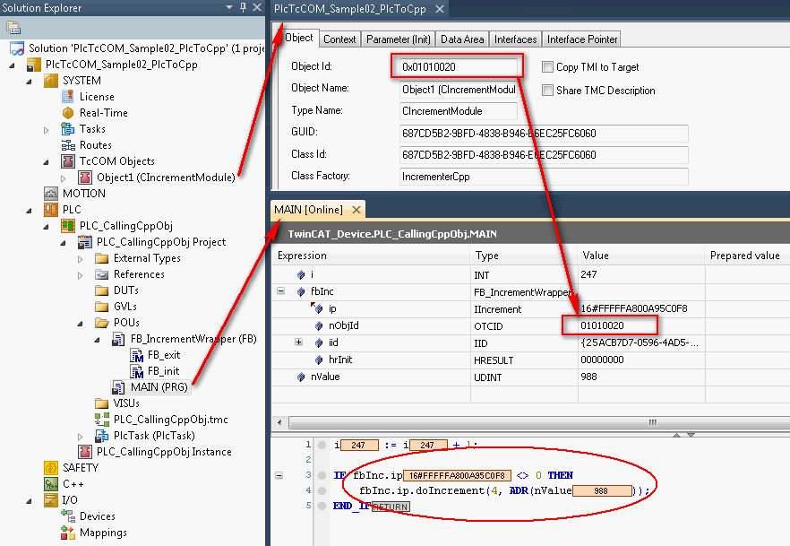 Execution of the sample project 2: