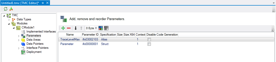 Parameters 1:
