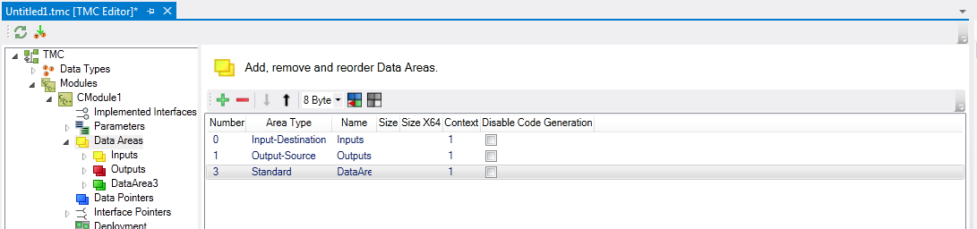 Data Areas 1: