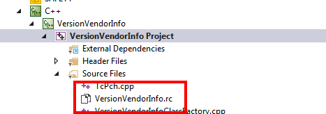Setting version/vendor information 2: