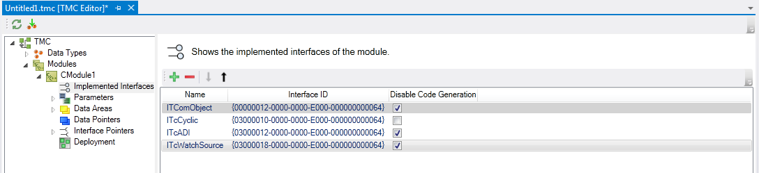 Add / modify / delete Interfaces 10: