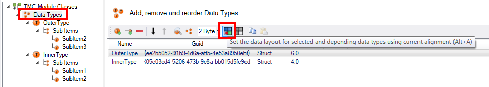 Alignment of data types 5: