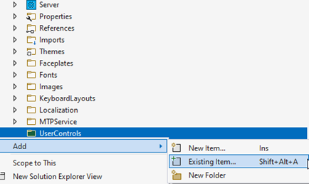 UserControl files 1: