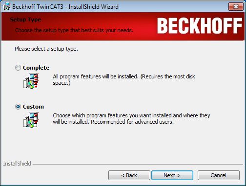 Installation: TwinCAT runtime (XAR) 5: