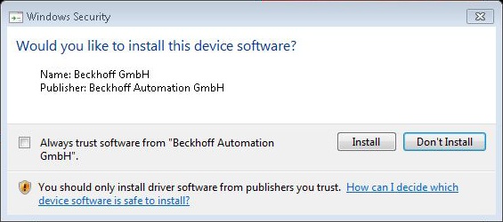Installation: TwinCAT runtime (XAR) 9: