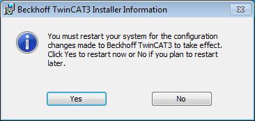 Installation: TwinCAT runtime (XAR) 11: