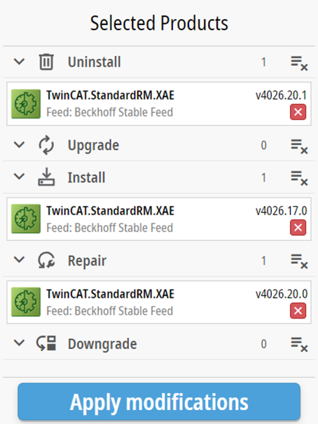 Managing TwinCAT Remote Manager versions 4: