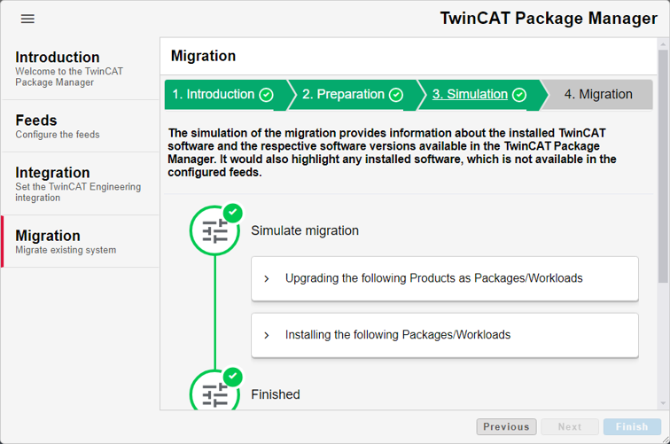 Migrate existing TwinCAT software 2: